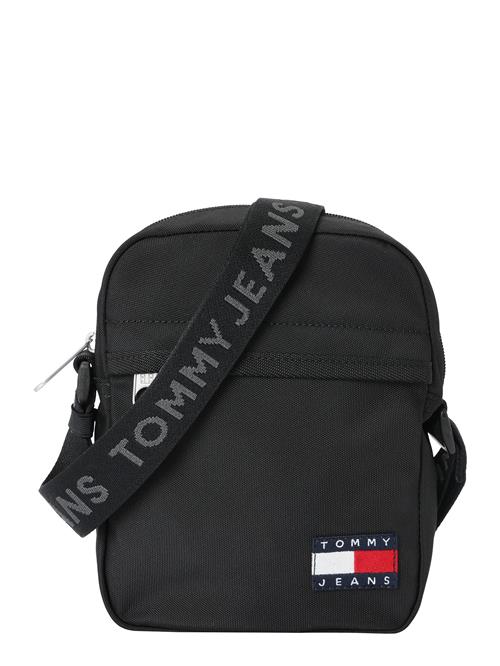 Tommy Jeans Skuldertaske 'ESS'  rød / sort / hvid