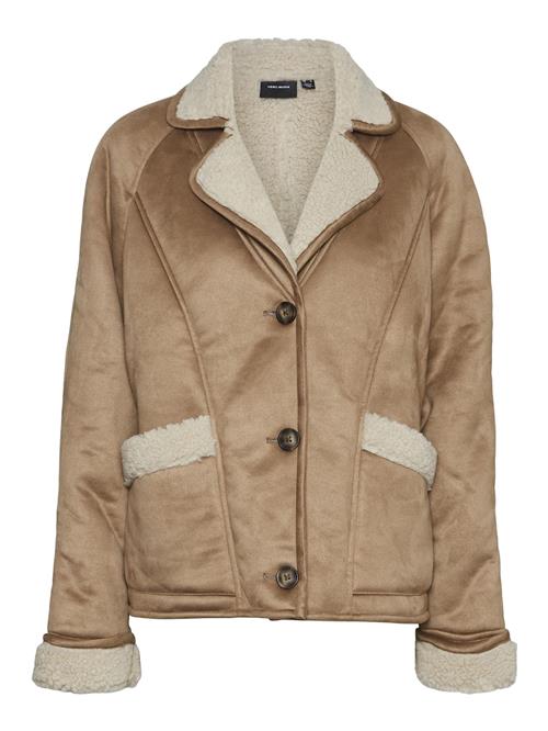 VERO MODA Overgangsjakke 'ELLA'  beige / brun