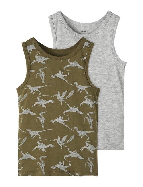 name it Nkmtank Top 2P Olive Night Dino Name It Patterned