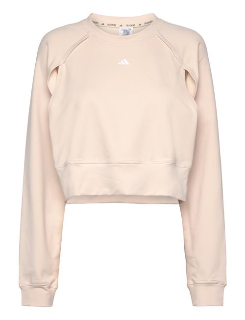 adidas Performance Power Aeroready Crop Cover-Up Sweatshirt Adidas Performance Cream