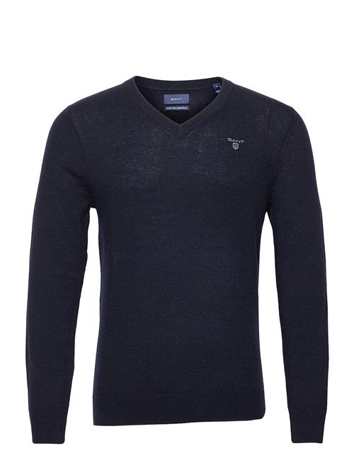 GANT Md. Extrafine Lambswool V-Neck GANT Navy