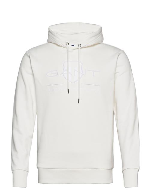 GANT Reg Tonal Shield Hoodie GANT White