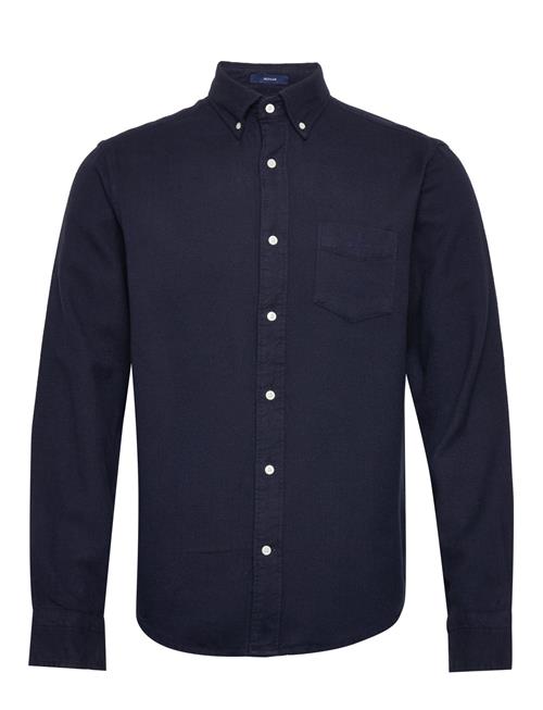 D1. Reg Ut Herringb Shirt GANT Navy