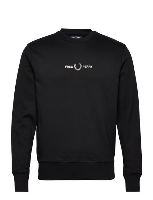 Embroidered Sweatsh Fred Perry Black