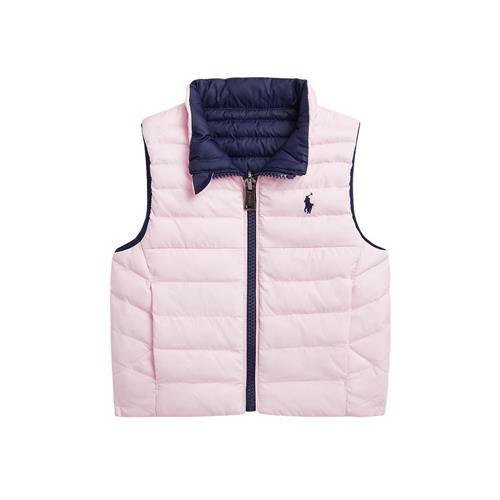 Ralph Lauren Puffervest Til Baby Newport Navy/Hint Of Pink | Marine blå | 9 months