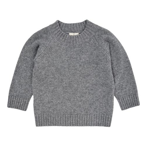 Copenhagen Colors Cashmere klassisk rullekrave pullover Grey Mel | Grå | 98 cm