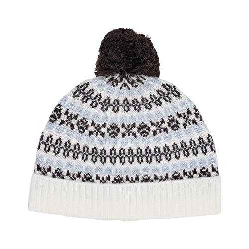 Copenhagen Colors Merino uld beanie Dusty Blue Combi 44/46 cm  Blå  44/46 cm  Unisex