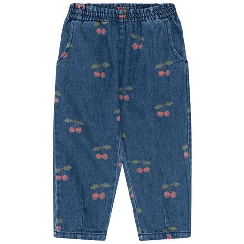 Konges Sløjd Magot Frill Pants Gots - Ma Grande Cerise Denim | Blå | 4 years