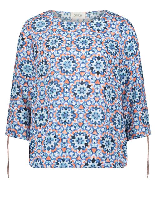 Cartoon Bluse  blå / navy / lyseblå / orange