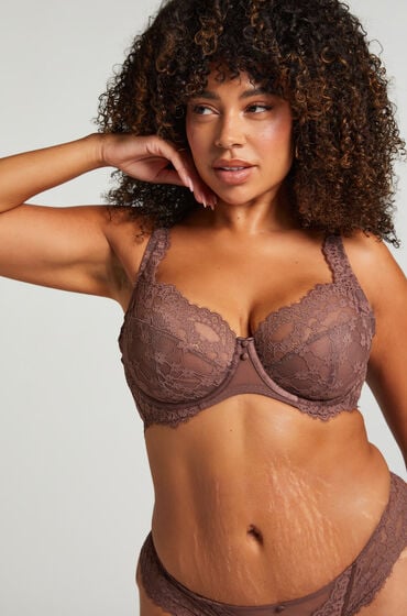 Hunkemöller Ikke-formstøbt bøjle-bh Daisy Brown