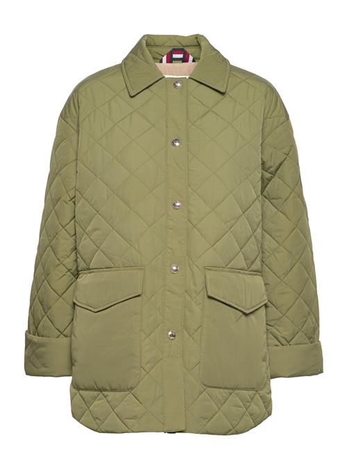 Tommy Hilfiger Quilted Sorona Short Shacket Tommy Hilfiger Khaki