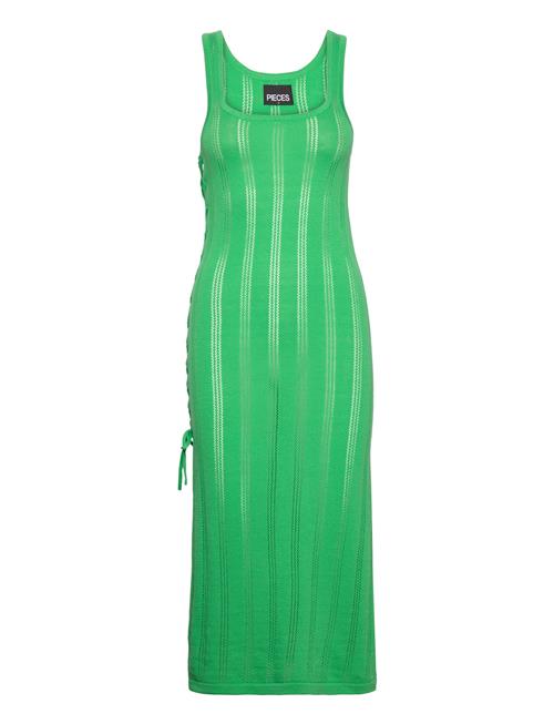 Pieces Pcbeana Long Knit Dress Sww Bc Pieces Green