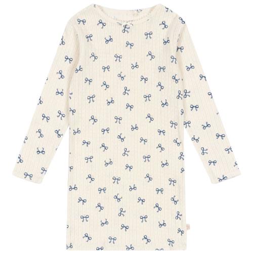 Konges Sløjd Minnie Dress Gots - Bow Bleu | Hvid | 5-6 years