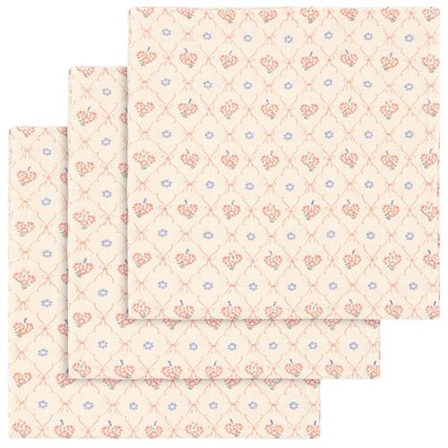 Konges Sløjd 3 Pack Muslin Cloth Gots Fleur Decor One Size      Unisex