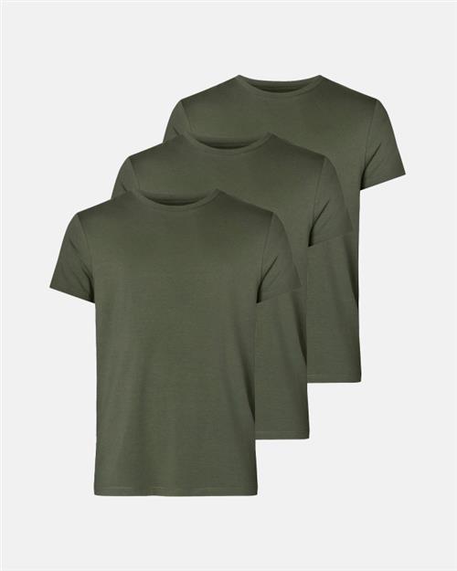 T-shirt o-neck | 3-pak | Bambusviskose | Grøn