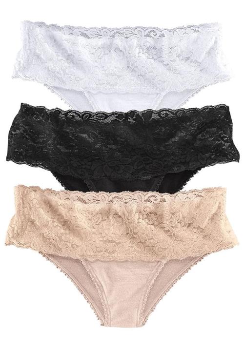 VIVANCE Panty  champagne / sort / hvid