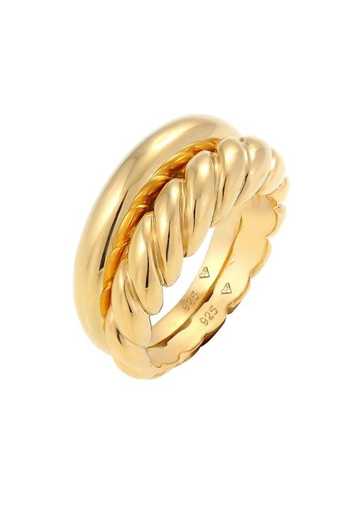 ELLI PREMIUM Ring 'Twisted'  guld