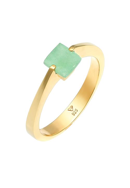 ELLI PREMIUM Ring  guld / jade