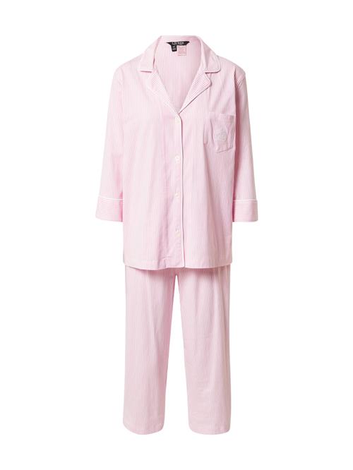Se Lauren Ralph Lauren Pyjamas  lys pink / hvid ved About You