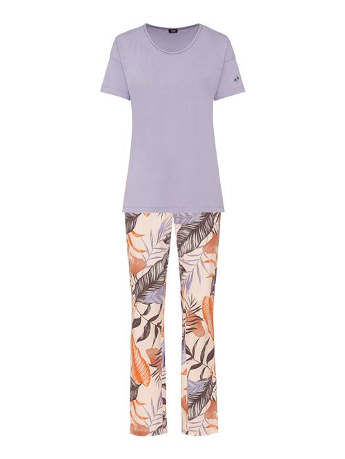 VIVANCE Pyjamas  beige / mørkebrun / lyselilla / orange