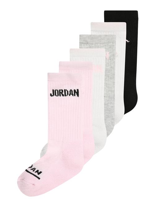 Se Jordan Sokker  grå-meleret / rosé / sort / hvid ved About You