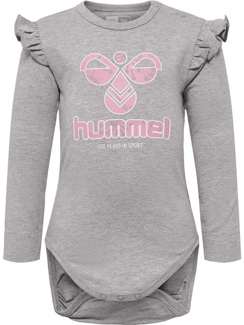 Hummel Sparkedragt/Body 'Diana'  grå-meleret / pink / hvid