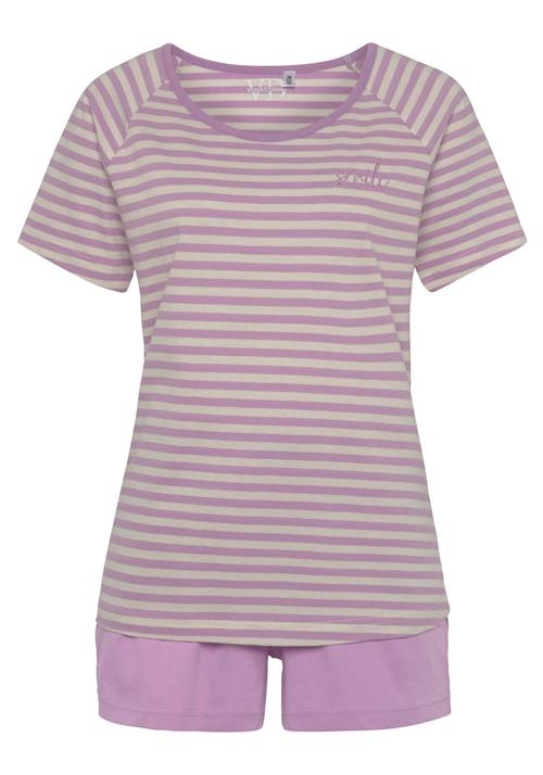 VIVANCE Pyjamas 'Dreams'  creme / lilla