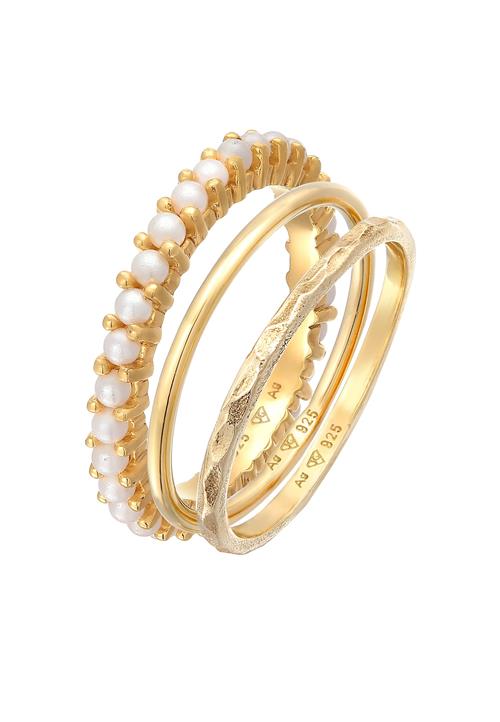 Se ELLI Ring  guld / perlehvid ved About You