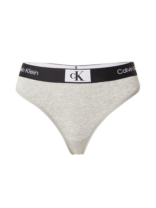 Calvin Klein Underwear String  lysegrå / sort / hvid