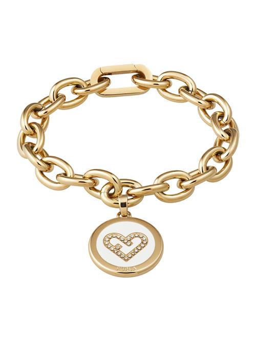 FURLA Armbånd 'Heart'  guld / transparent / hvid