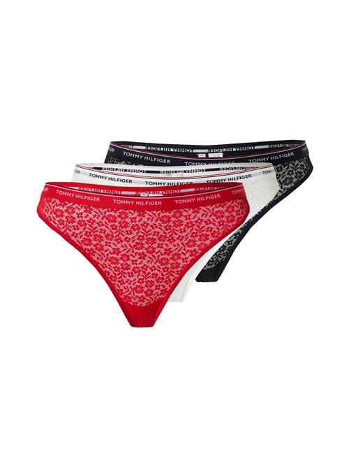 Se Tommy Hilfiger Underwear String  rød / sort / hvid ved About You