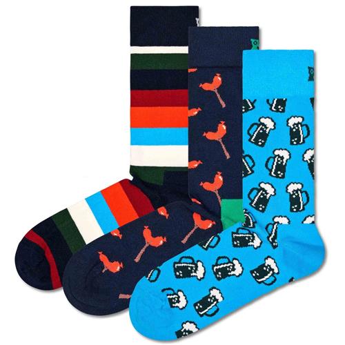 Happy Socks Sokker  navy / azur / orange / hvid