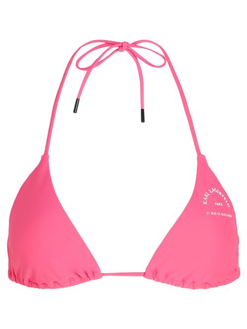 Karl Lagerfeld Bikinioverdel 'Rue St-Guillaume'  pink / hvid