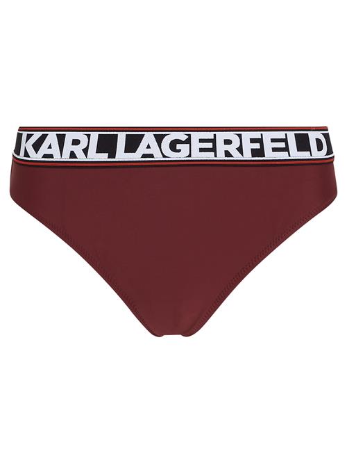 Karl Lagerfeld Bikinitrusse  burgunder / sort / hvid