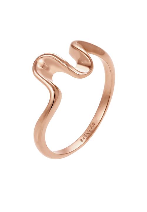 Se ELLI Ring 'Wellen'  rosa guld ved About You