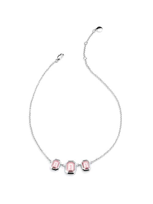 Furla Jewellery Kæde 'Octagonal'  pink / sølv