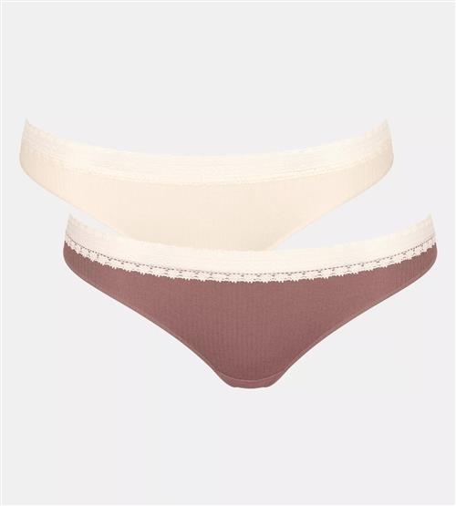 SLOGGI Slip 'GO'  creme / brun