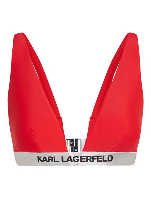 Karl Lagerfeld Bikinioverdel  lysegrå / rød / sort