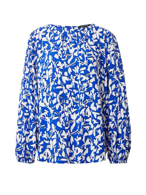 COMMA Bluse  blå / navy / hvid