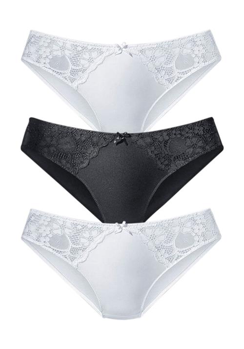 PETITE FLEUR Slip  sort / hvid