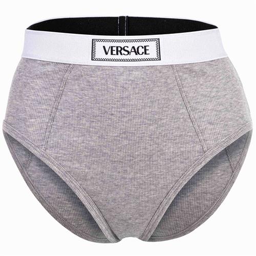 VERSACE Slip  grå / sort / hvid