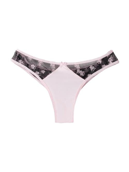 Bershka String  lys pink / sort