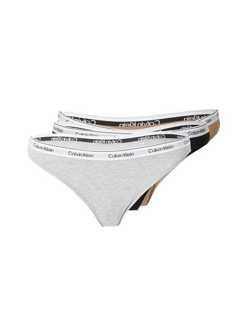 Calvin Klein Underwear String  camel / grå-meleret / sort / hvid