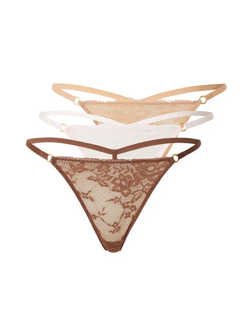 Boux Avenue String 'CORA'  camel / brun / pastelpink