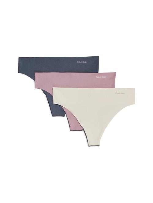 Calvin Klein Underwear String  sand / dueblå / gammelrosa