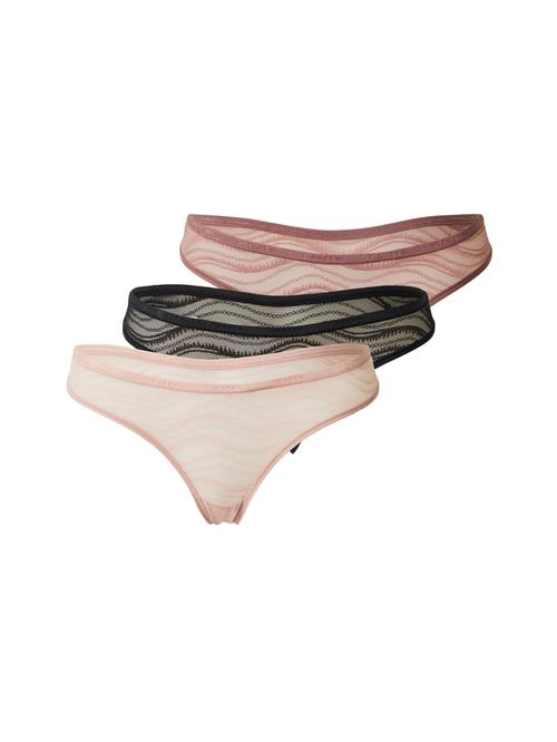 Calvin Klein Underwear String  nude / magenta / sort