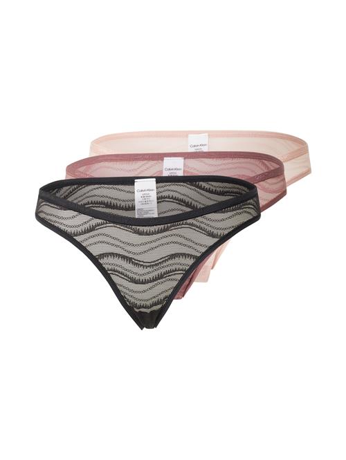 Calvin Klein Underwear String  nude / mørk pink / sort