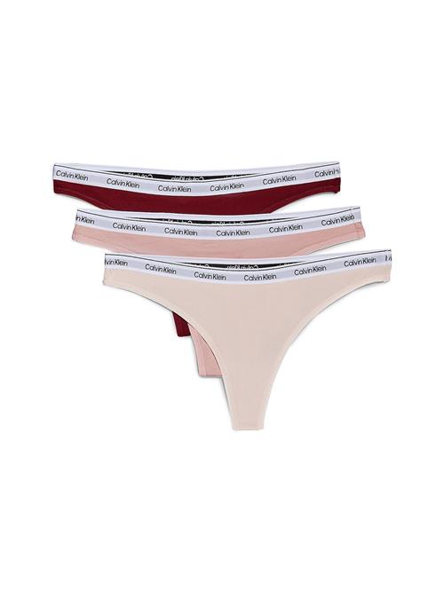 Calvin Klein Underwear String  lyserød / pastelpink / mørkerød / hvid