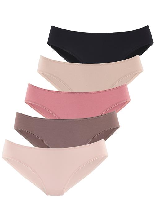 LASCANA Slip  nude / brun / lys pink / sort