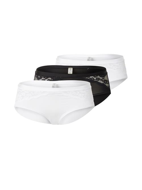 Lindex Panty 'Iris'  sort / hvid